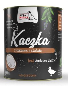 SYTA MICHA Nassfutter Ente mit Kokosnuss und Salbei 800g Hund