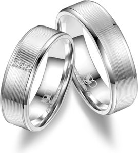 MARRYA Silber Ringe Trauringe Eheringe Partnerringe SI-08
