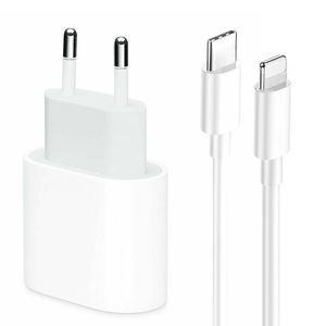20W USB-C Power Adapter Mit Kabel , Farbe:Weiß