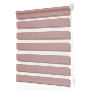 Lichtblick Duo Rollo ohne Bohren, verspannt, blickdicht Altrosa, 75 cm x 130 cm (B x L)