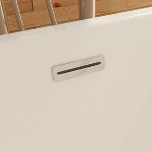 i-flair freistehende Design Badewanne 170 x 80 x 58 cm LUGANO aus hochwertigem Sanitäracryl in Weiß