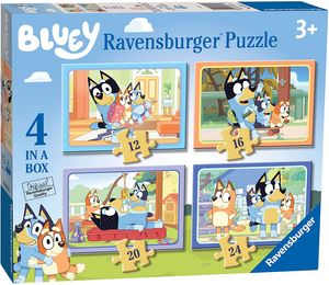 Ravensburger Bluey – 4 in Box (12, 16, 20, 24 Teile) Puzzles
