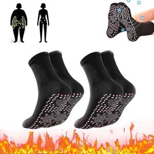 2 Paar Socken Massage Socken Wärmesocken Fußwärmer Magnetfeldtherapie Selbst Heizung Socken