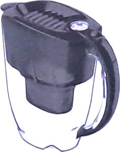 AQUAPHOR Amethyst Wasserfilter SET 2,8 l inkl. 3 Filterkartuschen MAXFOR+ B25 Farbe: Grau