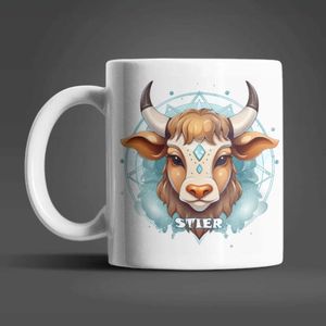 Sternzeichen Tierkreis Kaffeetasse Tasse Geschenkidee Geschenk 330 ml – Stier