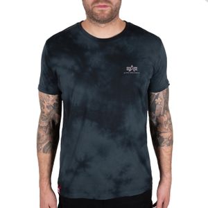 Alpha Industries Herren Basic T-Shirt Batik SL greyblack L