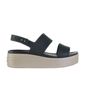 crocs Crocs Brooklyn Low Wedge Women Schwarz / Mushroom Croslite Größe: 38/39 Normal