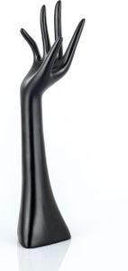 Schmuckhalter schwarz Schmuckhand Hand Halter Schmuck  Kunstharz  34cm
