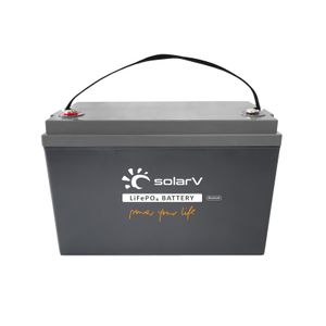 SolarV ®   Lithium Batterie LiFePO4 Batterien 12,8V 150Ah - BMS integriert, 0% MwSt