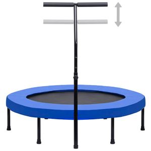 vidaXL Fitness trampolína s madlem a bezpečnostní podložkou 122 cm
