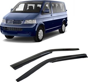 Rumplex Owiewka Wiatrowa Owiewka Powietrzna Owiewka Przeciwdeszczowa Owiewka Szyby Bocznej Kompatybilna Z Vw Transporter T5 T6 T7 T8 2003 - 2024 Osłona Przeciwdeszczowa Szyby Samochodowej Owiewka Przeciwdeszczowa Owiewki Samoprzylepne Opak. 2 Szt.