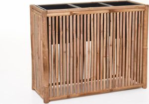VIVANNO Raumteiler Bambus ELEMENTO Kasten, Natur matt - 82x31x64 cm