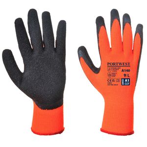 Portwest - Herren/Damen Unisex Grip-Handschuhe "A140", Latex PW132 (M) (Orange/Schwarz)