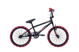 20' 20 ZOLL BMX Freestyle Kinderfahrrad Kinder Jungen Jugend Mädchen Fahrrad Bike Rad 360 ROTOR Pegs ROCK Schwarz Rot