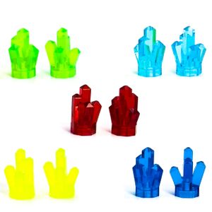 10x LEGO Kristalle/Diamanten