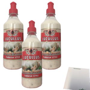Lucullus Garlic Sauce Turkish Style (500ml Flasche) + usy Block