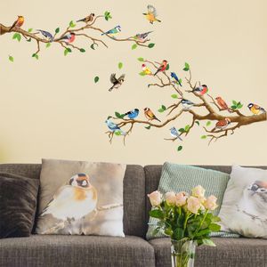 Vögel Wandsticker Wandtattoo Wandaufkleber Aufkleber Wohnzimmer Selbstklebend Wohndekoration