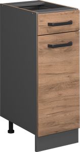 Vicco Küchenunterschrank R-Line, 30 cm ohne Arbeitsplatte, Goldkraft Eiche/Anthrazit Vicco Küchenunterschrank R-Line, 30 cm ohne Arbeitsplatte, Goldkraft Eiche/Anthrazit