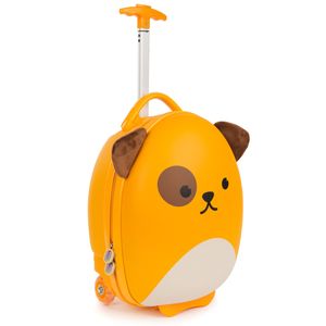 Boppi Tiny Trekker Ľahký detský cestovný vozík na ťahanie s kolieskami vo veľkosti príručnej batožiny (objem 17 litrov) - pes