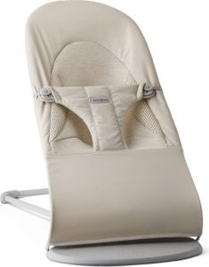 BabyBjörn Babywippe Balance Soft Woven Jersey Tri Fabric hell beige