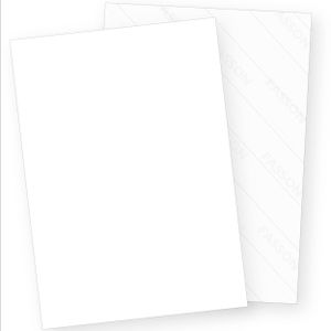 Aufkleberpapier selbstklebend A4 (100 Blatt) weiß matt, Rückseite geschlitzt zum Einfachen ablösen, für Laserdrucker und Inkjetdrucker geeignet