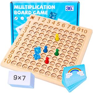 Multiplikation Brettspiel, 1 x 1 Mathe lernspielzeug für Grundschüler, Montessori Spielzeug