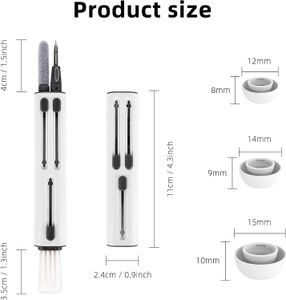Reinigungsset für Airpods Pro 1/2/3, 3 in1 Reinigungsstift