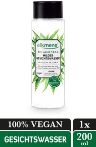 alkmene Gesichtswasser mit Bio Aloe Vera - milde Gesichtsreinigung für alle Haut Typen - vegane Gesichtspflege 1x 200 ml
