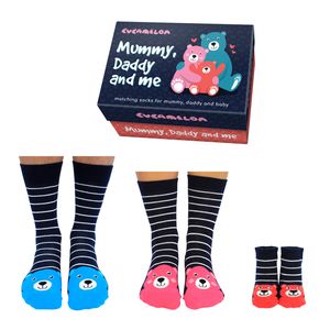 Mama, Papa und Ich Cucamelon Socken für Vater, Mutter und Baby (3 Paar)