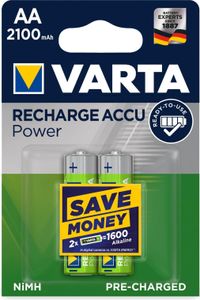VARTA NiMH Akku "RECHARGE ACCU Power" Mignon (AA) 2100 mAh