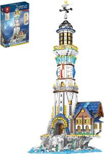 Reobrix Konstruktionsspielsteine 66028 Mittelalter Leuchtturm Moc Klemmbausteine 3228PCS