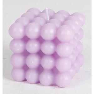 12x Bubble-Kerzen 8cm Blasen Kugeln quadratisch, verschiedene Farben