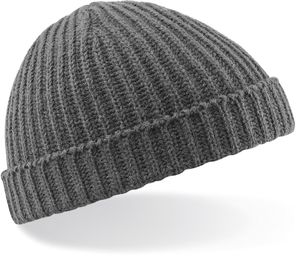 Beechfield Unisex Beanie Rybářská čepice B460 Grey Smoke Grey One Size