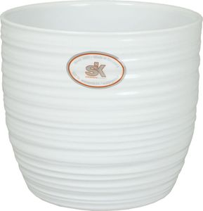 Übertopf Soendgen Bergamo Pure Keramik Ø 19 cm H 18 cm weiß