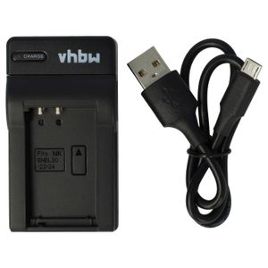vhbw Ladegerät kompatibel mit Blackmagic Pocket Cinema Camera Kamera Camcorder/Akku - Ladeschale, Ladeanzeige, 8,4 V
