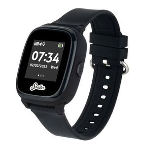 Spotter - GPS Armbanduhr SPW-B1701 - Unisex Uhr - Spritzfest - Digital - Mit Lederband - Schwarz