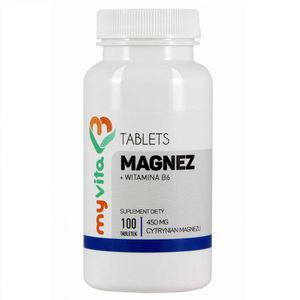 Magnesium Magnesiumcitrat 450mg + Vitamin B6 100 Tabletten MYVITA