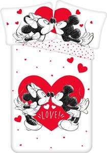 JERRY FABRICS Obliečky Mickey a Minnie Love 05 Bavlna, 140/200, 70/90 cm
