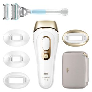 Braun IPL Haarentferner IPL Silk·expert Pro 5 PL5356, Farbe:Weiß-Gold