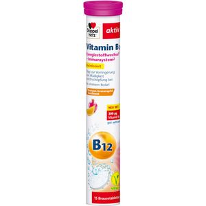 DOPPELHERZ Vitamin B12 šumivé tablety, 15 kapslí