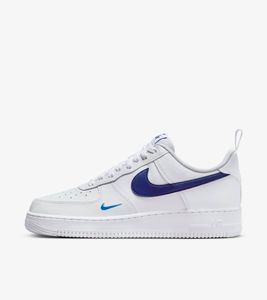 Nike Air Force 1 '07 "Deep Royal Blue & White", Weiß/Blau, Größe: 49,5