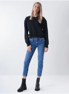 Salsa Jeans Cropped Push Up Wonder-Jeans, Skinny, Mit Materialmix 126001.8503 W28 L28