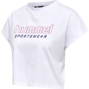 hummel hmlGC JUNE Cropped T-Shirt Damen 9001 - white XL