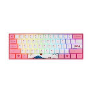 AKKO 3061S HE Gaming-Tastatur mit Magnetschalter (World Tour Tokyo, Kailh Sakura Pink Magnetschalter)