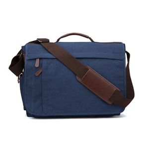 Businesstasche Aktentasche Männer Handtasche, Schultergurt, Bürotasche oder Schultasche, Umhängetasche (Farbe: Blau)