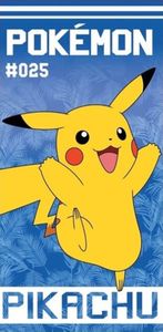 Pokemon - Pikachu - #025 - Baumwoll Handtuch - 70x140 cm - Strandtuch Badetuch