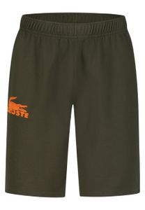 Lacoste Shorts Shorts aus Baumwollfleece mit Velours-Krokodil