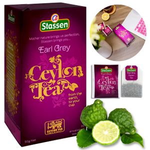 STASSEN Earl Grey Schwarzer Ceylon-Tee mit Bergamotte-Aroma 25 x 2 g x1