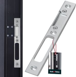 KOTARBAU® Płytka zaczepu do drzwi wejściowych regulowana prawa Odlew aluminiowy 18 cm Płytka zaczepu do drzwi i furtek KOTARBAU® Płytka zaczepu do drzwi wejściowych regulowana prawa Odlew aluminiowy 18 cm Płytka zaczepu do drzwi i furtek