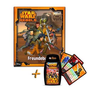 Star Wars Rebels Freundebuch + Top Trumps Quartettspiel Krieg der Sterne Jedi